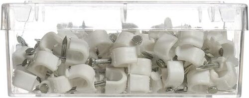 MySouq-Store (100 Pieces) Wood Mounted Wire Box with Solid Screw (10mm)-B0F8NKWBHY