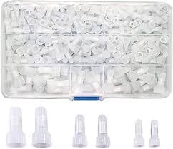 MySpuqEg - Store (80 Pcs) CE1.25,CE2,CE5.5 GA AWG Closed End Crimp Caps Splice Gauge Wire Connectors Terminals (White) for Mix mm wire-B0F8NLM4XV
