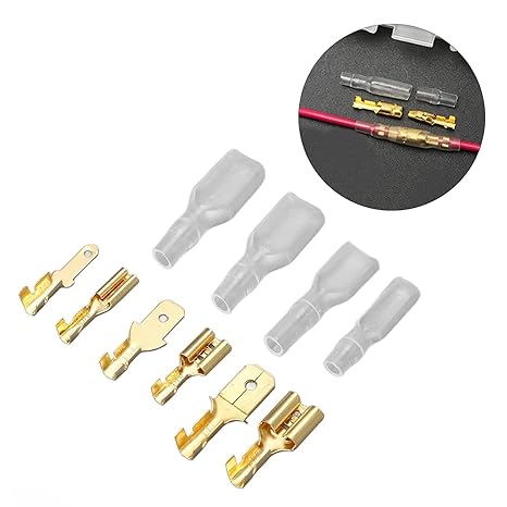 MySouqEg Stores 2.8/4.8/6.3 mm Crimping terminal insulation seal wire connector male and female plug spring terminal Kit (135, Silver, 2.8-4.8-6.3)-B0F8NWVBSR