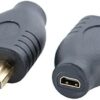 HDMI-compatible M/F Converter Standard - Compatible Male to Micro - Compatible Female Socket Adapter-B0F8VZ69T9