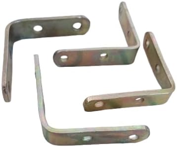 MySouq-Store L Metal Brackets 90 Degree Shaped Angle Corner Bracket for Fixing Wood Furniture Tables Chairs Door Window Bookshelves (50x50x12mm) With Screws, (16)-B0F92D4J7B