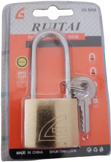 MySouqEg - Store 30mm Heavy Duty Security Lock With Keys - long neck Locks RUITAI,-B0F9B3JS81