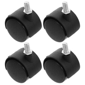 MySouqEg-store [4 Pcs/set ] Wheel Furniture Casters for Computer and office Desks (Black, 4 Cm with Breaks 9mm)-B0F9ZQ2B55