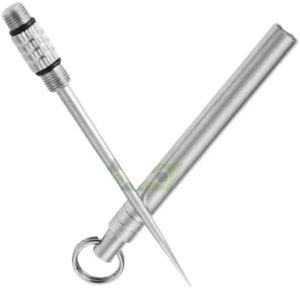 (B0FFT2X3WQ) Toothpicks Interdental Brush Stick Keychain 1Pcs silver color