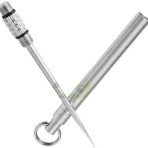 (B0FFT2X3WQ) Toothpicks Interdental Brush Stick Keychain 1Pcs silver color