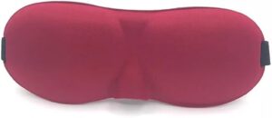 (B0FFG6GDV1)3D Sleep Mask Light Blocking Eye Mask for Sleeping Eyeshade Travel Sleep mask with Adjustable Strap for Man/Women For Office, Home, Camping, Airplanes and Travel Use (Dark RED)