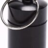 B0FBW68K66-1PC Portable Aluminum Survival Waterproof Pill Box Container Medicine Storage Case First-Aid Bottle With Key Ring Travel Kits