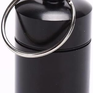 B0FBW68K66-MySouq-Store 1PC Portable Aluminum Survival Waterproof Pill Box Container Medicine Storage Case First-Aid Bottle With Key Ring Travel Kits