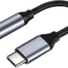 (B0FDW35PBT)-1pcs Nylon Braid USB Type C To 3.5mm Aux Adapter Type-c 3 5 Jack Audio Cable Earphone Cable Converter