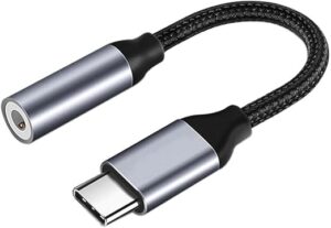 (B0FDW35PBT)-1pcs Nylon Braid USB Type C To 3.5mm Aux Adapter Type-c 3 5 Jack Audio Cable Earphone Cable Converter