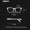 (B0FFZB2Q6R) Rivet Anti Blue Light Glasses Frame For Men Women Retro Transparent Optical Spectacle Eyeglass Computer Blue Blocking Eyewear - Frame Color: C5 -Colored - L14.1Cm* lens higher 4.7cm