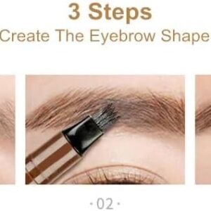 41UWseVWE7L._AC_ B0FBS7FJP8- 4 Point Eyebrow Pencil Maquillajes Para Mujer Waterproof Liquid Eyebrow Pen Makeup Long Lasting Cosmetic Brow Pencil Color RED Browne