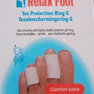 B0FBS1WR86-MySouqEg | Relax Foot Toe Protection Ring G | Soft Polymer Gel Toe Separator & Protector | Skin-Friendly, Highly Elastic Foot Care Cushion for Corns, Blisters & Rubbing Relief | Comfort Extra