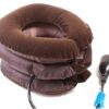 (B0FF2NC5VD) Inflatable Cervical Neck Traction Device - 3-Layer Air Pump Neck Stretcher for Pain Relief, Spinal Decompression, & Posture Support | Portable Home & Office Neck Pillow Collar