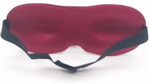 (B0FFG6GDV1)3D Sleep Mask Light Blocking Eye Mask for Sleeping Eyeshade Travel Sleep mask with Adjustable Strap for Man/Women For Office, Home, Camping, Airplanes and Travel Use (Dark RED)