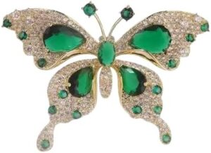 (B0FFG36W73) 1 Pcs Elegant Women's Brooch Pin Delicate & Dainty brooches Accessory Sparkling Rhinestone Brooch for Dresses Select Your Style Dress Suit High-end Pins Jewelry 6CmX4Cm (C519)