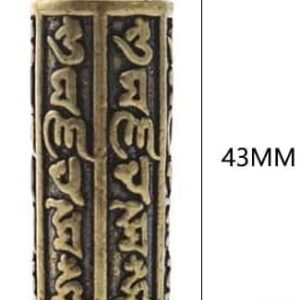 41yHUtKNUHL._AC_SX522_ B0FC33NLH4-- Brass Buddha GuanYin Sutra Cylinder Pendant Keychain Hanging Necklace Jewelry Pill Box Medicine Case Container Bottle Keychains Select Your Size (2.50 Cm)
