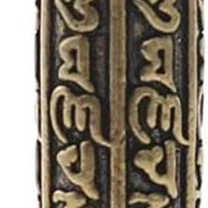51-a9ieQcRL._AC_SX522_ B0FC33NLH4-- Brass Buddha GuanYin Sutra Cylinder Pendant Keychain Hanging Necklace Jewelry Pill Box Medicine Case Container Bottle Keychains Select Your Size (2.50 Cm)