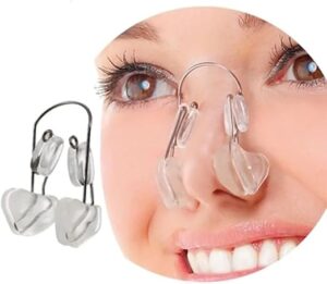 (B0FDXZ167L (1Pcs - Clip) Nose Up Lifting Shaping Shaper Orthotics Clip Beauty Nose Slimming Massager Straightening Clips Tool Nose Up Clip Corrector (Transparent,CN)