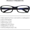 1Pcs Reading Auto-Focus Auto-Adjusting Dual-Focus Reading Glasses, Black, Alloy Frame, Plastic Lenses, 3.5*5.00 cm, 14.7g, Oval Shape, Unisex-Adults-B0CQWR4YJS