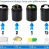 B0FBW68K66-1PC Portable Aluminum Survival Waterproof Pill Box Container Medicine Storage Case First-Aid Bottle With Key Ring Travel Kits