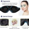 (B0FFG6GDV1)3D Sleep Mask Light Blocking Eye Mask for Sleeping Eyeshade Travel Sleep mask with Adjustable Strap for Man/Women For Office, Home, Camping, Airplanes and Travel Use (Dark RED)