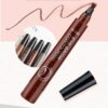 B0FBS7FJP8- 4 Point Eyebrow Pencil Maquillajes Para Mujer Waterproof Liquid Eyebrow Pen Makeup Long Lasting Cosmetic Brow Pencil Color RED Browne