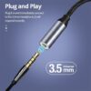(B0FDW35PBT)-1pcs Nylon Braid USB Type C To 3.5mm Aux Adapter Type-c 3 5 Jack Audio Cable Earphone Cable Converter
