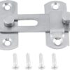 [1pcs] Stainless Steel Door Bolt Hasp Latch Lock – Sliding Door & Cabinet Security Lock with Screws