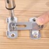 [1pcs] Stainless Steel Door Bolt Hasp Latch Lock – Sliding Door & Cabinet Security Lock with Screws