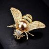 B0FBLBKGWB-  Design Insect Series Brooch Women Delicate Little Bee Brooches Crystal Rhinestone Pin Brooch Jewelry Gifts For Girl