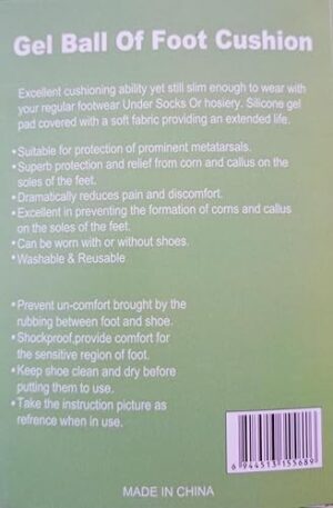 6103K-Nz+rL._SY500_ B0FBM9HFVW- Gel Ball of Foot Cushions for Metatarsal Pain Relief & Foot Support | Silicone Forefoot Pads for Corns, Callus, Blister Prevention | Reusable & Washable Shoe Inserts for Women & Men