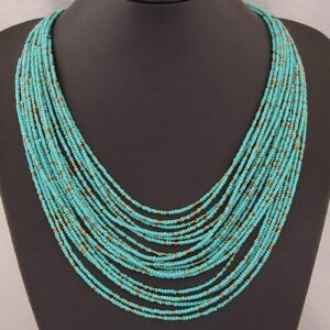 (1 Pc) Statement Necklace for Women Collier Femme Fashion Boho Beads Multi-layer Choker Necklaces & Pendants Bijoux Collares-B0FBL2JPC1