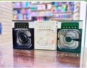 offer Portable Air Conditioner Fan Cooling Mini Evaporative Air Cooler Water Fan with 5 Sprays, 7 Colors LED Personal AC USB Desk Fan for Office,Home Kitchen,Bedroom,Dorm,Random-B0FDKZ4Z7V