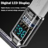 (B0FDQDVGY3) 1PCS Digital LED Display USB 3.2 Adapter 10Gbps 36-60W Power Meter Tester Smart Chip Data Transmission USB C Extension (A-M to A-F Clear)
