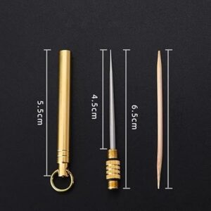 Toothpicks Interdental Brush Stick Keychain 1Pcs-B0FFSWWSJJ