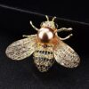 B0FBLBKGWB-  Design Insect Series Brooch Women Delicate Little Bee Brooches Crystal Rhinestone Pin Brooch Jewelry Gifts For Girl