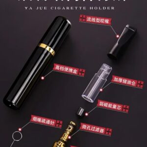 61Wv48FXYcL._AC_SY879_ (B0FG1Y2FJF)Filtration Cigarette Mouthpiece Handheld Reusable Reduce Tar Holder Filters 5 Pcs Set Smoking Accessories