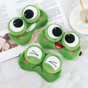 1Pcs - 3D Frog Plush Sleep Mask Cute Sleeping Eye Cover For Children Lovely Blindfold Sort Plush Eyes Bandage Women Travel Warm Relax Nap-MySouq-Store 1Pcs - 3D Frog Plush Sleep Mask Cute Sleeping Eye Cover For Children Lovely Blindfold Sort Plush Eyes Bandage Women Travel Warm Relax Nap