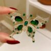 (B0FFG36W73) 1 Pcs Elegant Women's Brooch Pin Delicate & Dainty brooches Accessory Sparkling Rhinestone Brooch for Dresses Select Your Style Dress Suit High-end Pins Jewelry 6CmX4Cm (C519)