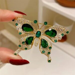 (B0FFG36W73) 1 Pcs Elegant Women's Brooch Pin Delicate & Dainty brooches Accessory Sparkling Rhinestone Brooch for Dresses Select Your Style Dress Suit High-end Pins Jewelry 6CmX4Cm (C519)
