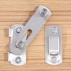 [1pcs] Stainless Steel Door Bolt Hasp Latch Lock – Sliding Door & Cabinet Security Lock with Screws