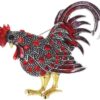 B0FBL4D1XT- Cute Colour Rooster Brooches Pin For Women Enamel Animal Brooch Broches Crystal Cock Jewelry Pins Gift