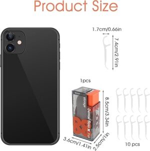 61wWzqiK9aL._AC_SY450_ Disposable Dental Floss Picks Refillable Dental Flossers Container Boxes Portable Toothpicks Cases Perfect Oral Care Flossers Tools Holder Case for Teeth Cleaning Travelling Dinners Family-B0CYP7NCVP