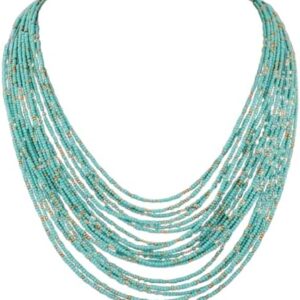 MySouqEg - Store (1 Pc) Statement Necklace for Women Collier Femme Fashion Boho Beads Multi-layer Choker Necklaces & Pendants Bijoux Collares-B0FBL2JPC1