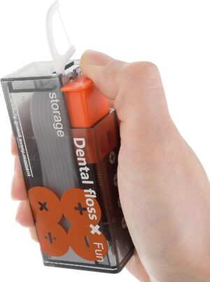 Disposable Dental Floss Picks Refillable Dental Flossers Container Boxes Portable Toothpicks Cases Perfect Oral Care Flossers Tools Holder Case for Teeth Cleaning Travelling Dinners Family-B0CYP7NCVP