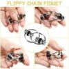 1Pcs Roller Bike Chain Fidget Autism Therapy Cool Gadgets Stress Skills for Anxiety Antiestrés Juguetes Ansiedad 1Pcs only (Random 2 Wheel)-B0F7MQSP29