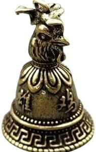 Brass Chinese 12 Zodiac Animals Heads Bell Keychain Pendants Jewelry Vintage Copper Feng Shui Car Key Chain Hanging Keyring Gift--B0FHLH4DB4