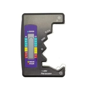 Generic Battery Tester - Digital Display Screen, Multiple Measurements, No Power Required, Portable Tester Tools (9V Silvery)-B0FG1XC964