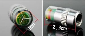 Car Tire Pressure Indicator Tire Pressure Gauge Indicator Alert Monitoring Valve Cap Sensor External Valve Detection (2)-B0FH4J7RZZ